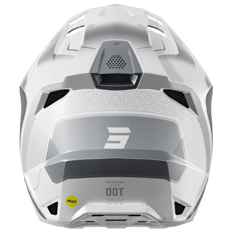 Casca de motocross Shot Lite Challenger pearl negru-alb