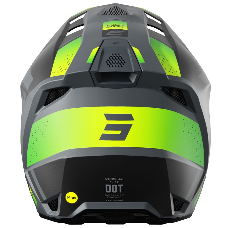 Casca de motocross Shot Lite Ultra galben fluo mat