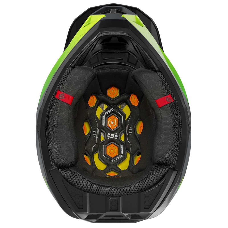 Casca de motocross Shot Lite Ultra galben fluo mat