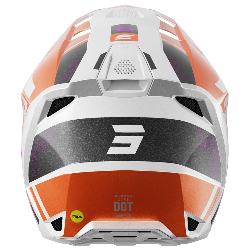 Casca de motocross Shot Lite Ultra portocaliu perlat