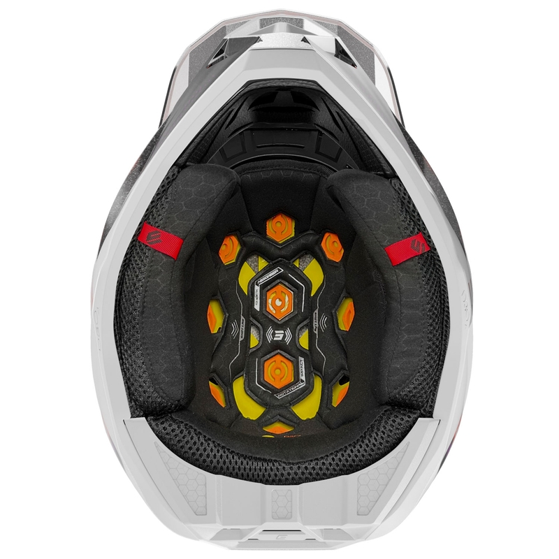 Casca de motocross Shot Lite Ultra portocaliu perlat