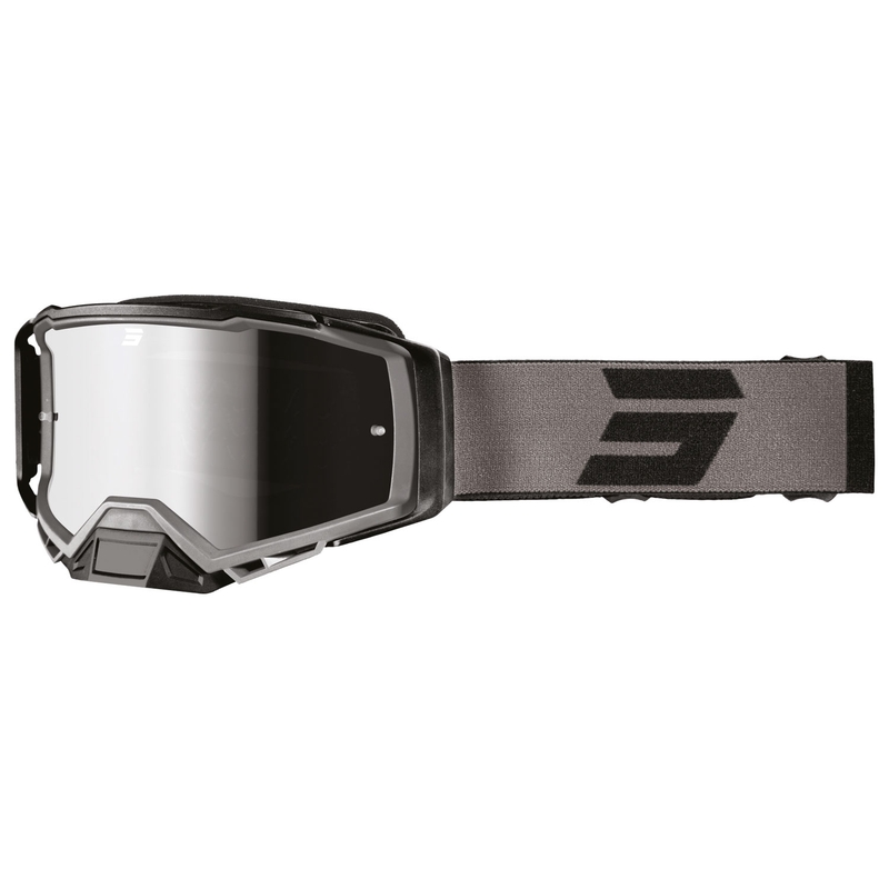 Ochelari de motocross Shot Core negri cu plexiglas iridiu