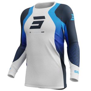 Tricou Motocross Shot Aerolite Ultra albastru