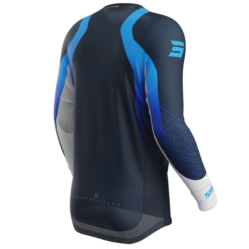 Tricou Motocross Shot Aerolite Ultra albastru
