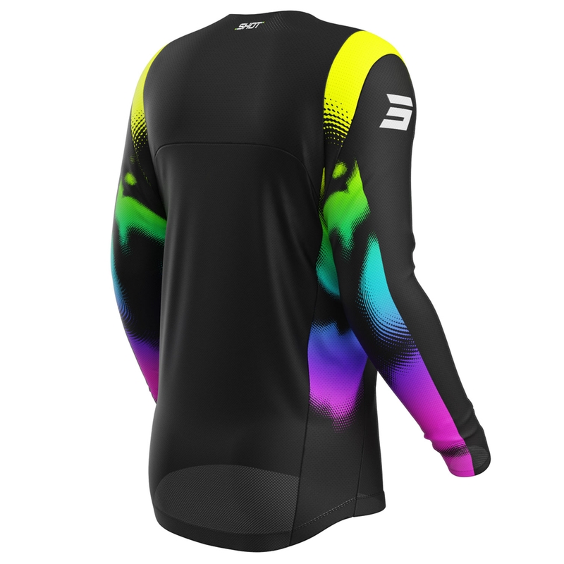 Tricou motocross Shot Contact Nitro negru