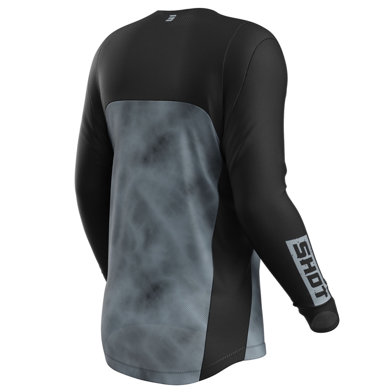 Tricou motocross Shot Contact Onyx negru-gri