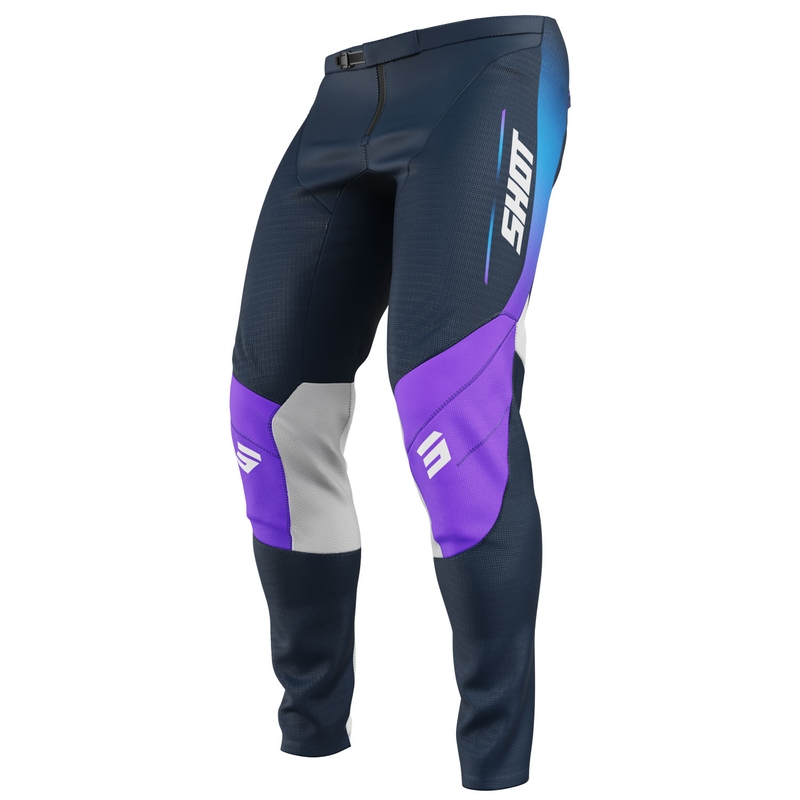 Pantaloni de motocross Shot Contact Apex albaștri