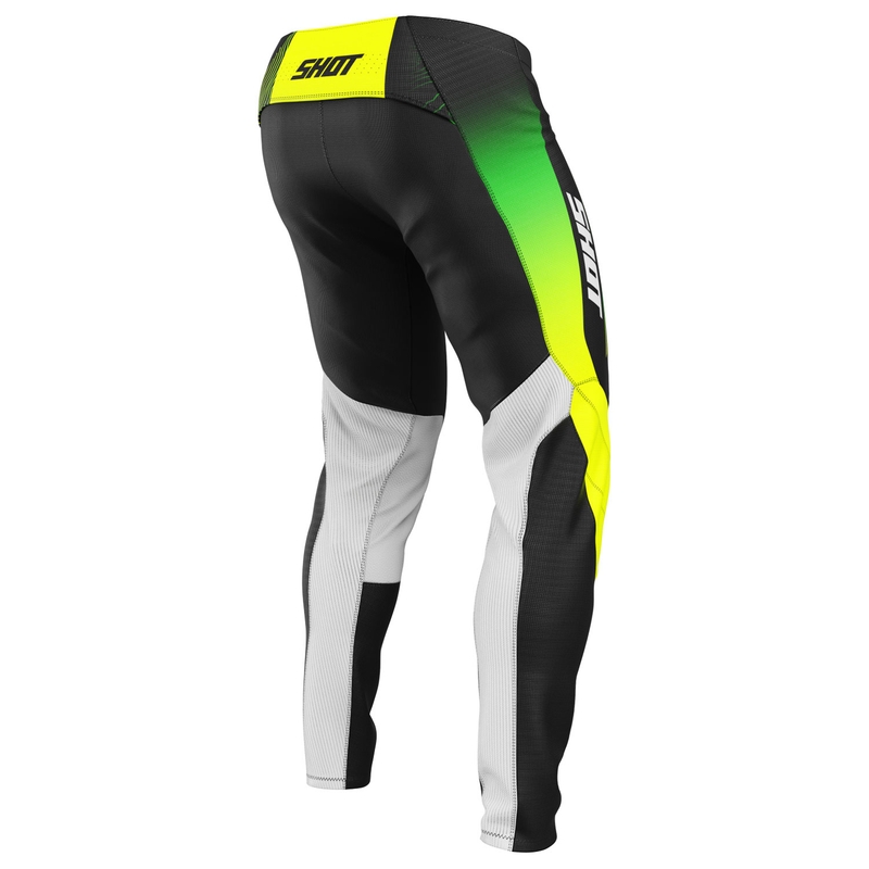 Pantaloni de motocross Shot Contact Apex galben fluo