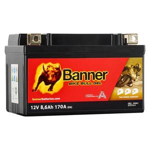 Baterie gel pentru motociclete Banner Bike Bull GEL 509 01/BGTZ10-S - GTZ10-S 12V, 8.6Ah, 170A