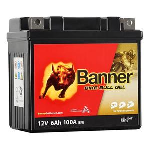 Baterie gel pentru motociclete Banner Bike Bull GEL 506 21/BGTZ7-S - GTZ7-S 12V, 6Ah, 100A