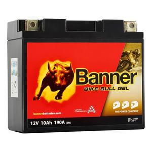 Baterie gel pentru motociclete Banner Bike Bull GEL 510 01/BGT12B-4 - GT12B-4 12V, 10Ah, 190A