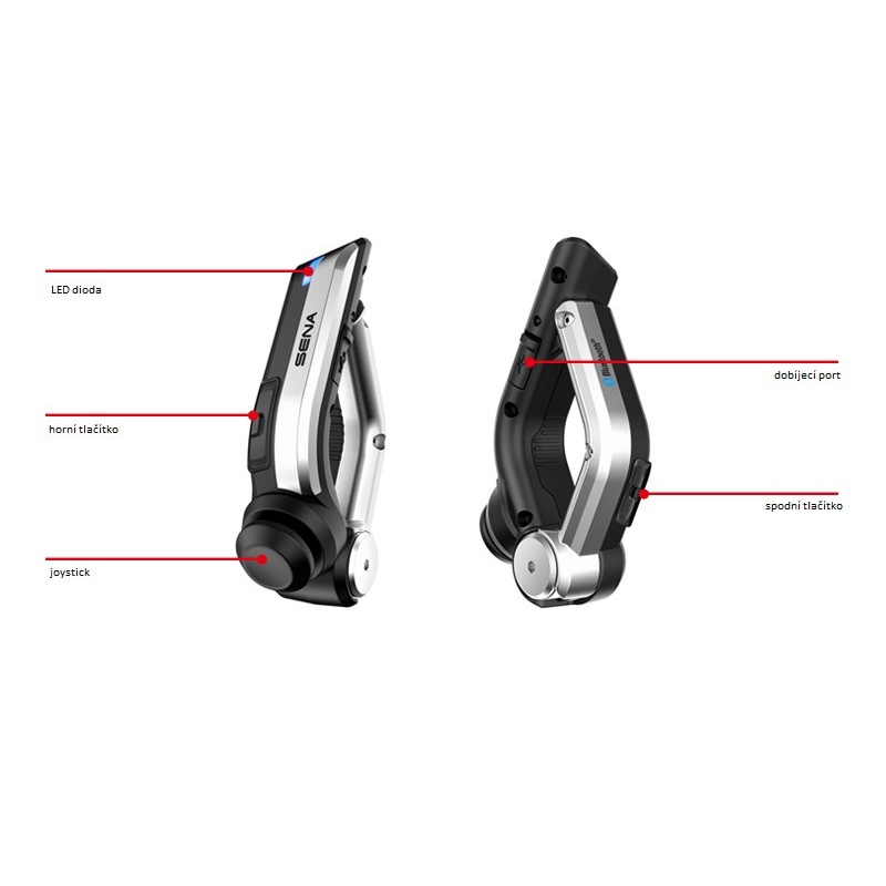 Telecomandă pe ghidon pentru interfoanele Bluetooth SENA 20S/ 10U/ 10S/ 10S/ 10R/ 10C