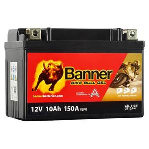 Baterie gel pentru motociclete Banner Bike Bull GEL 510 21/BGTX12A-4 -GTX12A-4 12V, 10Ah, 150A