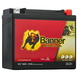 Baterie gel pentru motociclete Banner Bike Bull GEL 518 21/BGTX20-3 - GTX20-3 12V, 18Ah, 310A