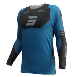 Tricou Motocross Shot Contact Shield albastru