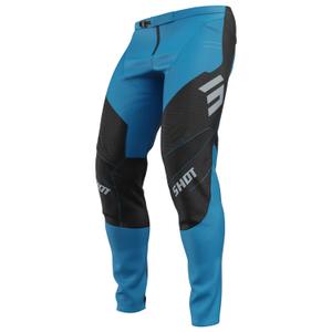 Pantaloni de motocross Shot Contact Shield albastri