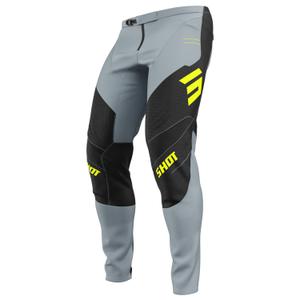 Pantaloni de motocross Shot Contact Shield galben fluo