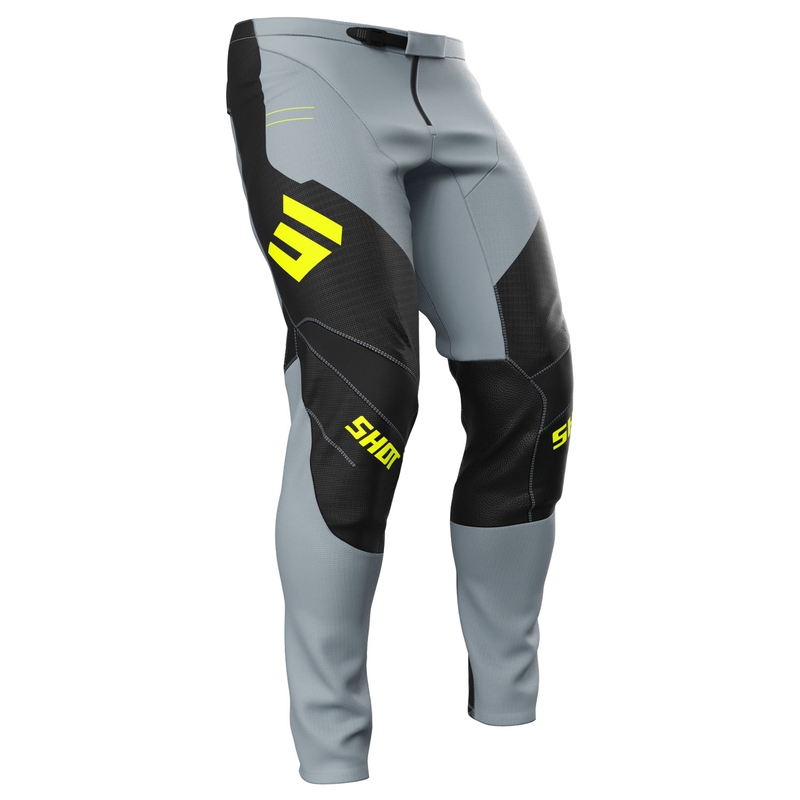 Pantaloni de motocross Shot Contact Shield galben fluo