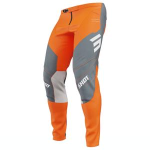 Pantaloni de motocross Shot Contact Shield portocalii