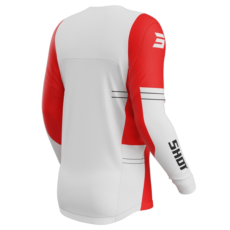 Tricou Motocross Shot Contact Shield roșu