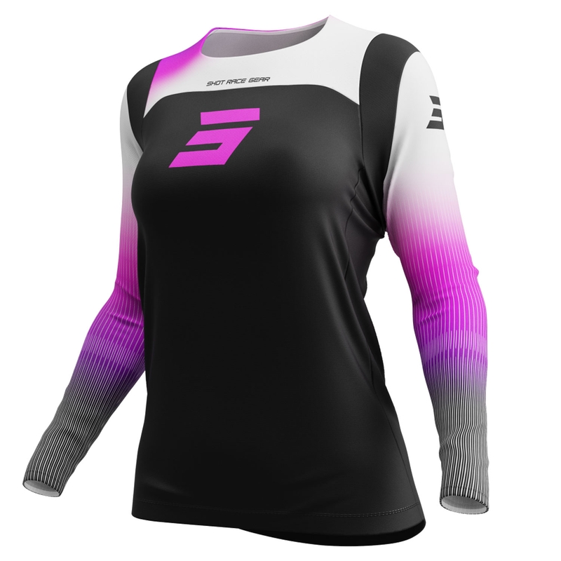 Tricou motocross damă Shot Contact Hera roz