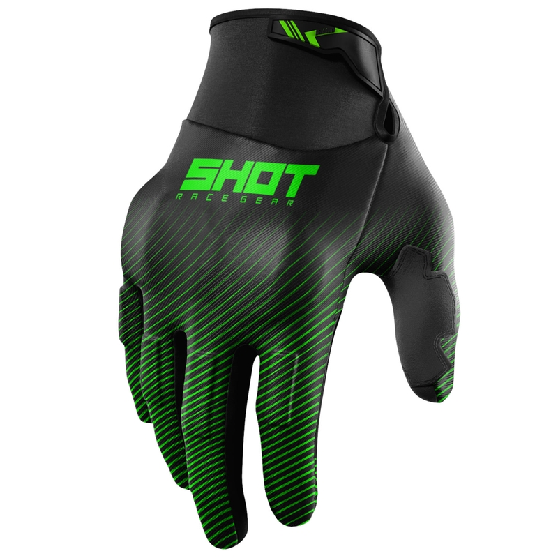 Mănuși de motocross Shot Drift Rim verzi