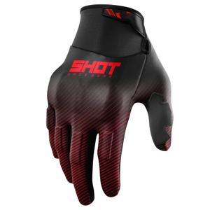 Mănuși de motocross Shot Drift Rim roșii