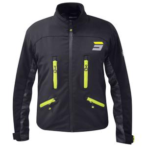 Geacă moto Shot Climatic negru-galben fluo