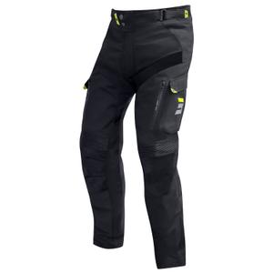Pantaloni de motociclete Shot Climatic negru-galben fluo