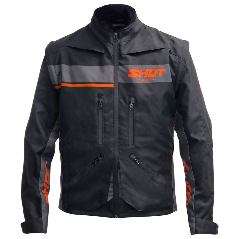 Geacă de motocicletă Shot Contact Assault 2.0 negru-portocaliu