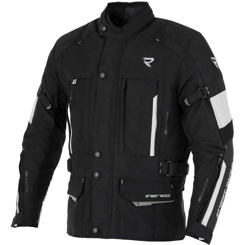 Geacă moto Street Racer Hilax negru-gri