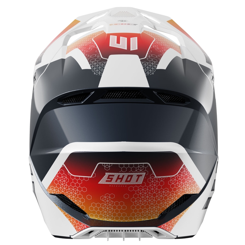 Casca motocross copii Shot Furious Phaser albastru-rosu