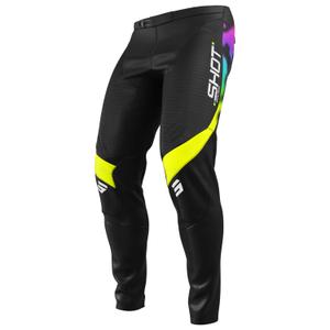 Pantaloni de motocross pentru copii Shot Contact Nitro Black