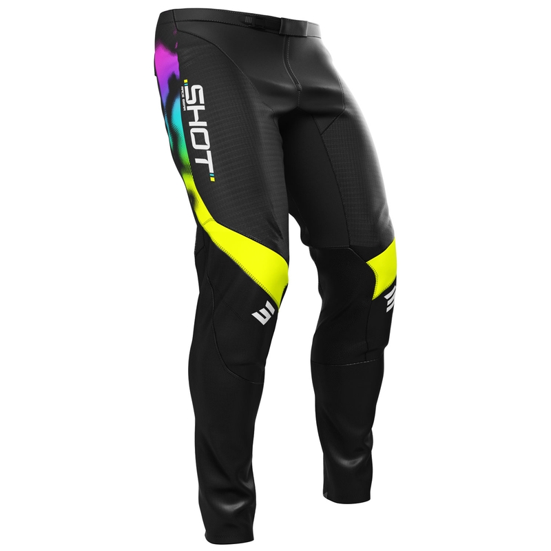 Pantaloni de motocross pentru copii Shot Contact Nitro Black