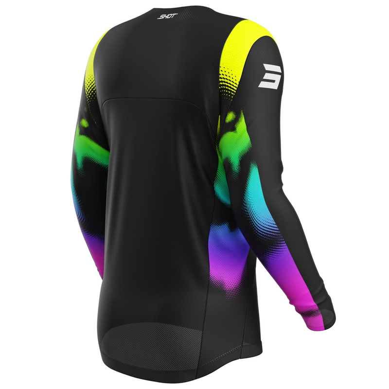 Tricou Motocross pentru copii Shot Contact Nitro Black