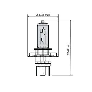 Lamp RMS H4 12V 60/55W