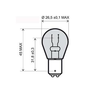 Lamp RMS 246510365 BAY15D 12V 21/5W