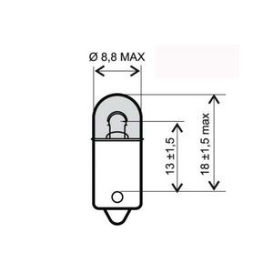 Lamp RMS 246510415 BA9S 12V 4W