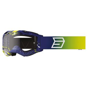 Ochelari de motocross pentru copii Shot Rocket Kid 2.0 drop albastru cu plexiglas transparent