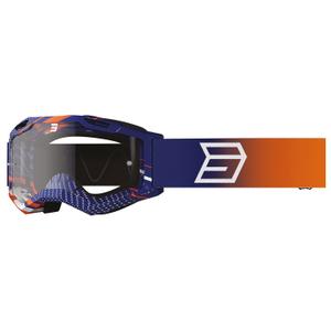 Ochelari de motocross pentru copii Shot Rocket Kid 2.0 drop portocaliu cu plexiglas transparent