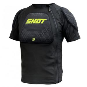 Protector de corp pentru copii Shot Airlight Tricou negru-galben fluo