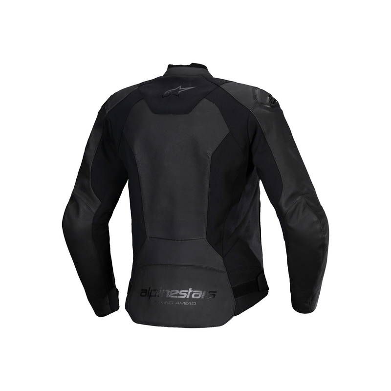 Jachetă de motocicletă din piele pentru femei Alpinestars Stella Faster 3 Negru-Negru