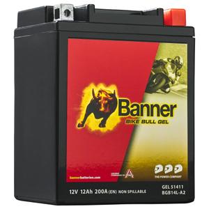 Baterie gel pentru motociclete Banner Bike Bull GEL 514 11/BGB14L-A2 - GB14L-A2 12V, 12Ah, 200A