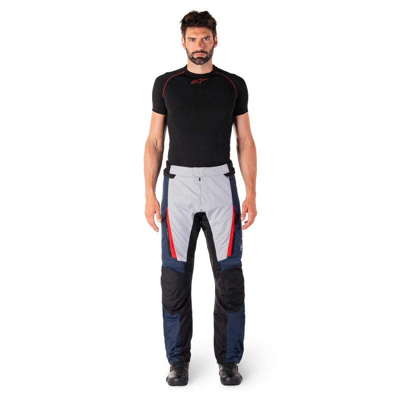 Pantaloni moto impermeabili Alpinestars ST-1 albastru-negru-rosu