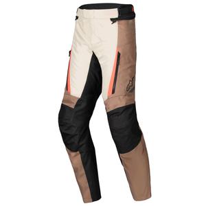 Pantaloni moto impermeabili Alpinestars ST-1 kaki-nisip-negru-rosu fluo