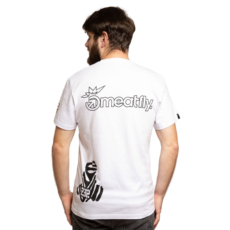 Tricou Meatfly Big Shock Dakar alb