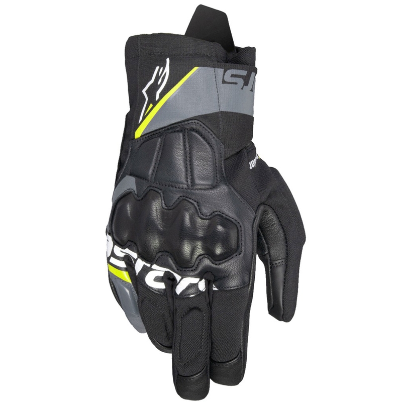 Mănuși moto Alpinestars Corozal 3 Drystar negru-gri-galben fluo
