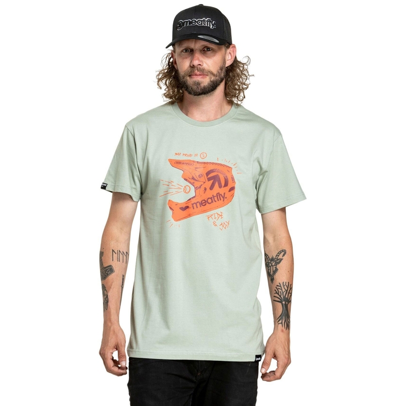 Tricou Meatfly Fullface verde