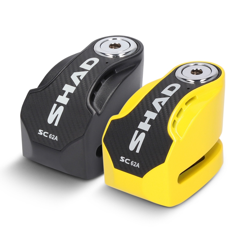 Disc lock with alarm SHAD SC62A galben pin 10mm