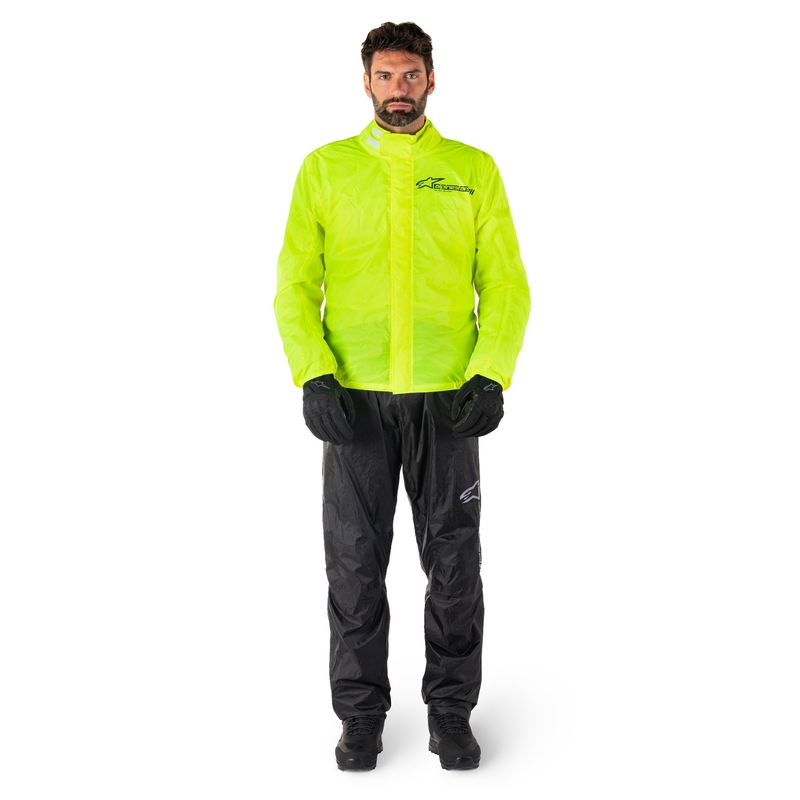 Geaca impermeabila Alpinestars Hurricane Rain 2 galben fluo